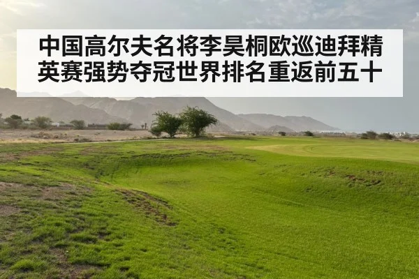 中国高尔夫名将李昊桐欧巡迪拜精英赛强势夺冠世界排名重返前五十